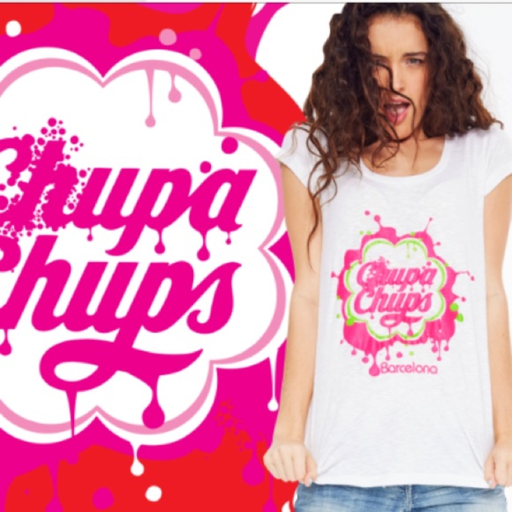 Chupa chups barcelona its sugar sample m top shirt